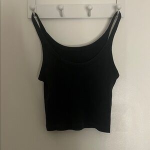 Brandy Melville black cropped tank top